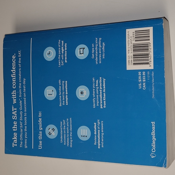 SAT Study Guide Book 2020 Edition by College Board - Picture 2 of 15